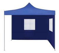 vidaXL Tente pliante à 2 parois 3 x 3 m Bleu