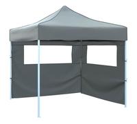 vidaXL Tente Réception Escamotable 2 Parois 3x3 m Anthracite Jardin Pavillon 44965