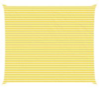 vidaXL Tente-soleil jaune et blanche 7 x 6 m 100 % polyester Oxford