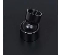 vidaXL Pomme de douche Pluie Acier inoxydable 20 cm Ronde Noir