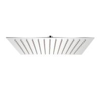 vidaXL Tête de douche plongeante carrée en acier inoxydable 25x25 cm Gris G