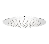 vidaXL Tête de douche plongeante ronde acier inoxydable 25 cm pomme de douche Blanc G
