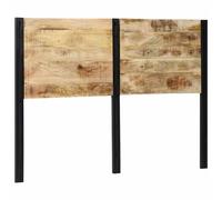 vidaXL Tête de lit 140 cm bois massif manguier et fer