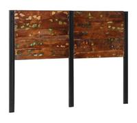 vidaXL Tête de lit 140 cm bois massif récupéré et fer