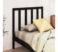 vidaXL Tête de lit 96x4x100 cm Bois massif - Noir