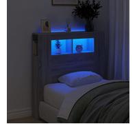 vidaXL Tête de Lit à LED, Tête de Cadre de Lit, Accessoire de Lit Simple, Meuble de Chambre à Coucher Maison Intérieur, 837335