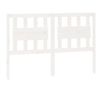 vidaXL Tête de Lit Accessoire de Lit Double Meuble de Chambre à Coucher Tête de Cadre de Lit Intérieur Blanc 140,5x4x100 cm Bois Massif de Pin