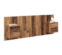 vidaXL Tête de lit avec Armoire 3 pc Bois Ancien Bois d'ingénierie