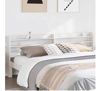 vidaXL Tête de lit avec étagères – Bois massif de pin blanc 180 cm – 850942
