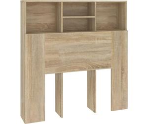 vidaXL Tête de lit avec étagères Chêne Sonoma 100x19x103,5 cm