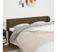vidaXL Tête de lit avec oreilles - Marron foncé