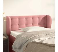 vidaXL Tête de lit avec oreilles - Rose