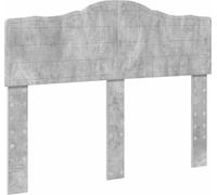 vidaXL Tête de lit avec tête de lit Béton Gris 120 cm Bois composite