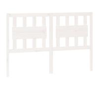 vidaXL Tête de lit Blanc 125,5x4x100 cm Bois massif de pin