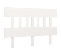 vidaXL Tête de lit pour lit double en bois massif de pin blanc 143,5x3x81 cm
