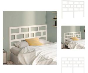 vidaXL Tête de lit Blanc 156x4x100 cm Pin massif - Tête & Pieds de lit
