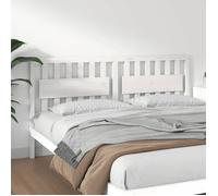 vidaXL Tête de lit Blanc 185,5x4x100 cm Bois massif de pin 818586