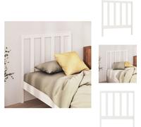 vidaXL Tête de lit Blanc 95x4x100 cm Pin massif - Tête & Pieds de lit
