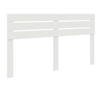 vidaXL Tête de lit Blanc Bois d'ingénierie, Tête de lit Moderne, rectangulaire pour déco de Chambre, Solution Simple, Cadre Chic en Bois, Accessoire pour lit