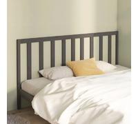 vidaXL Tête de lit Gris 206x4x100 cm Bois massif de pin