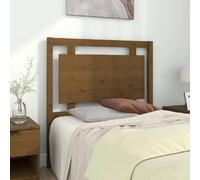 vidaXL Tête de lit Bois massif de pin Marron miel 95,5x4x100 cm
