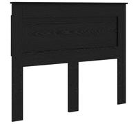vidaXL Tête de lit Chêne Noir 120 cm Bois d'ingénierie, Headboard rectangulaire Tendance, Bois Composite Robuste, Lignes épurées, décor Fonctionnel pour Chambres