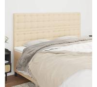vidaXL Tête de lit Crème - 4 pcs 78x88 cm