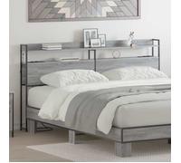 vidaXL Tête de lit de rangement Sonoma gris Bois d'ingénierie 859718