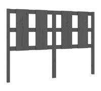 vidaXL Tête de lit Gris 125,5x4x100 cm Bois massif de pin