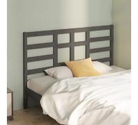 Hoofdbord 146x4x104 cm massief grenenhout grijs818142