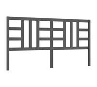 vidaXL Tête de lit Gris 206x4x100 cm Bois massif de pin