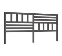 vidaXL Tête de lit Gris 206x4x100 cm Bois massif de pin