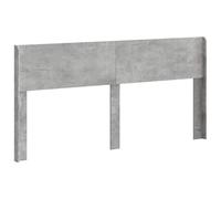 vidaXL Tête de lit Gris béton PB, Chambre, Tête de lit Moderne en Bois aggloméré, Style à Lattes, Décor Tendance, Élément Pratique pour Un Espace Contemporain