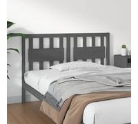 Vidaxl Tête de lit - Gris, Bois massif de pin