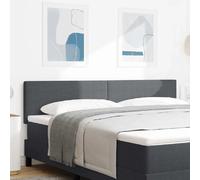 vidaXL Tête de lit Gris foncé 180 cm Tissu en velours côtelé