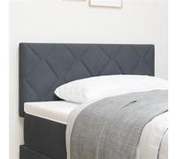 vidaXL Tête de Lit LED Gris Foncé 90 cm Ensemble de 2 Gris foncé 3338195 Gris
