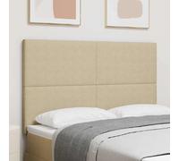 vidaXL Tête de lit LED Vert gris 160 cm Tissu en velours côtelé