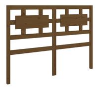 vidaXL Tête de lit Marron miel 125,5x4x100 cm Bois massif de pin