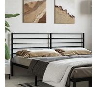 vidaXL Tête de lit de remplacement métal noir 193 cm