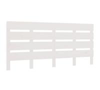 vidaXL Tête de Lit Meuble de Chambre à Coucher Accessoire de Lit Double Tête de Cadre de Lit Intérieur Blanc 200x3x80 cm Bois Massif de Pin