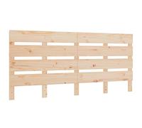 vidaXL Tête de Lit Meuble de Chambre à Coucher Accessoire de Lit Double Tête de Cadre de Lit Intérieur 200x3x80 cm Bois Massif de Pin
