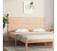 vidaXL Tête de lit 200x3x80 cm Bois massif de pin Marron