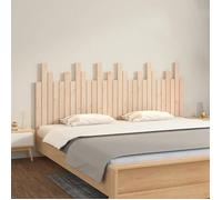 vidaXL Tête de lit murale 185x3x80 cm Bois massif de pin Marron