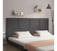 vidaXL Tête de lit murale 206x3x91,5 cm - Gris