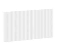 vidaXL Tête de lit Murale ARNHEM Blanc Bois d'ingénierie, Chambre, Tête de lit Murale Moderne, Résistante à l'humidité, Rangement stylé, Design élégant