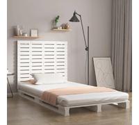 vidaXL Tête de lit murale - Blanc - 126x3x91,5 cm