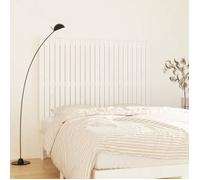 vidaXL Tête de lit murale Blanc 146,5x3x110 cm Bois massif de pin 824944