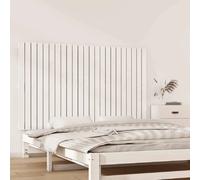 Wandhoofdbord 147x3x90 cm massief grenenhout wit824894