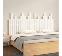 vidaXL Tête de lit murale 824809 – Bois massif de pin Blanc 166x3x80 cm