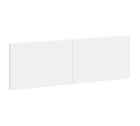 vidaXL Tête de lit Murale Breda Blanc Bois d'ingénierie, Tête de lit Moderne, résistante à l'humidité, Murale, Gain de Place, Bois, Meuble élégant et Pratique pour la Chambre